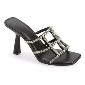 New Open Edit Daphne Crystals Rhinestone Sandal Heels size 7M Special Occasion